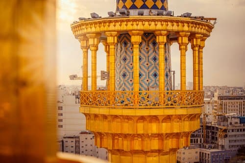 گلدسته ایوان ولیعصر حرم مطهر