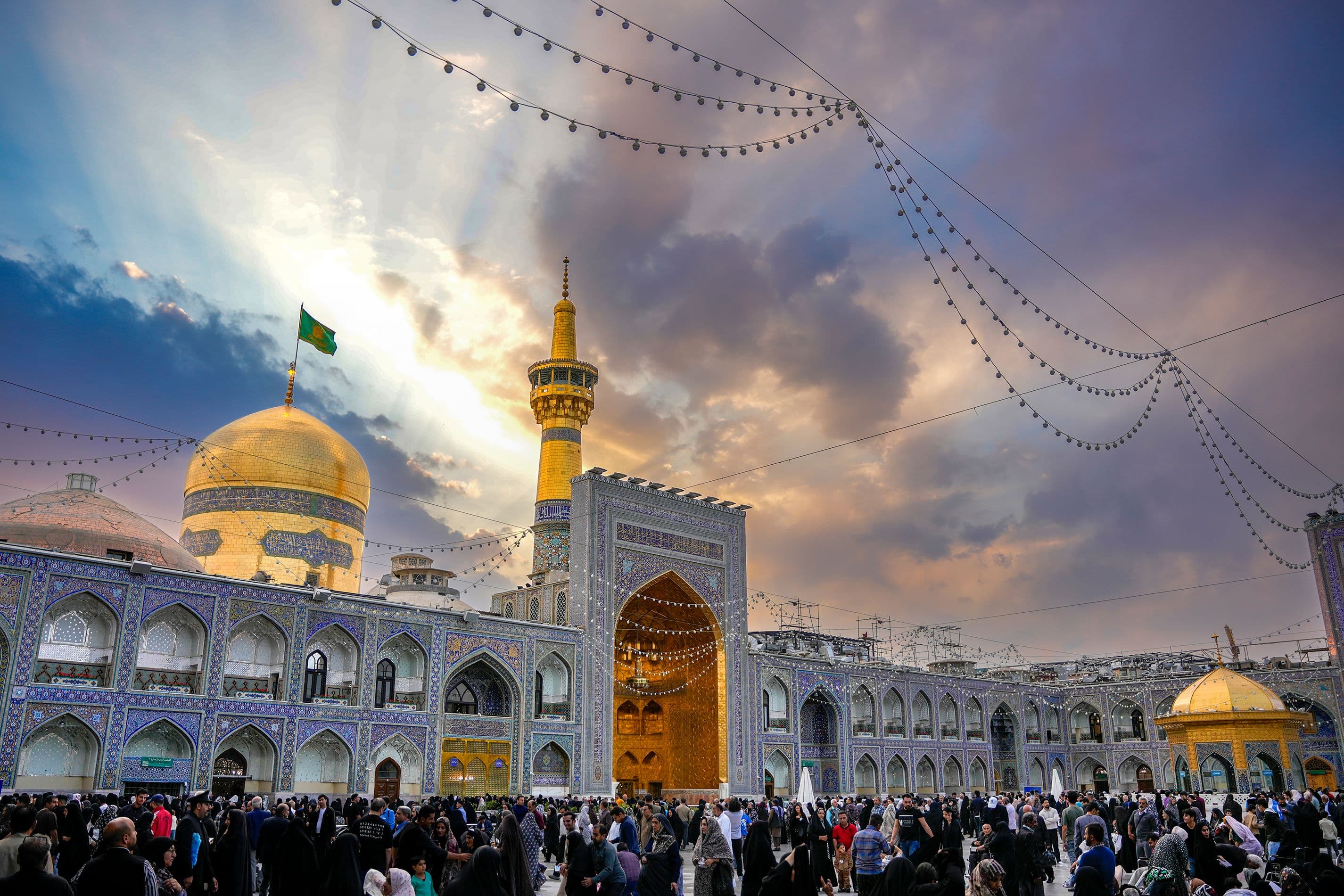 آسمان زیبای حرم 