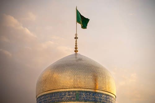 عکس با کیفیت گنبد حرم امام رضا