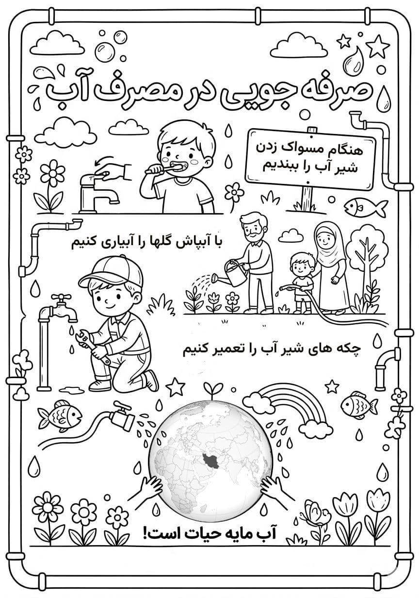 رنگ آمیزی | صرفه جویی در مصرف آب 