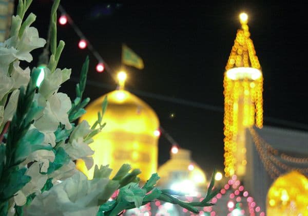 مراسم جشن و سرور در بارگاه رضوی