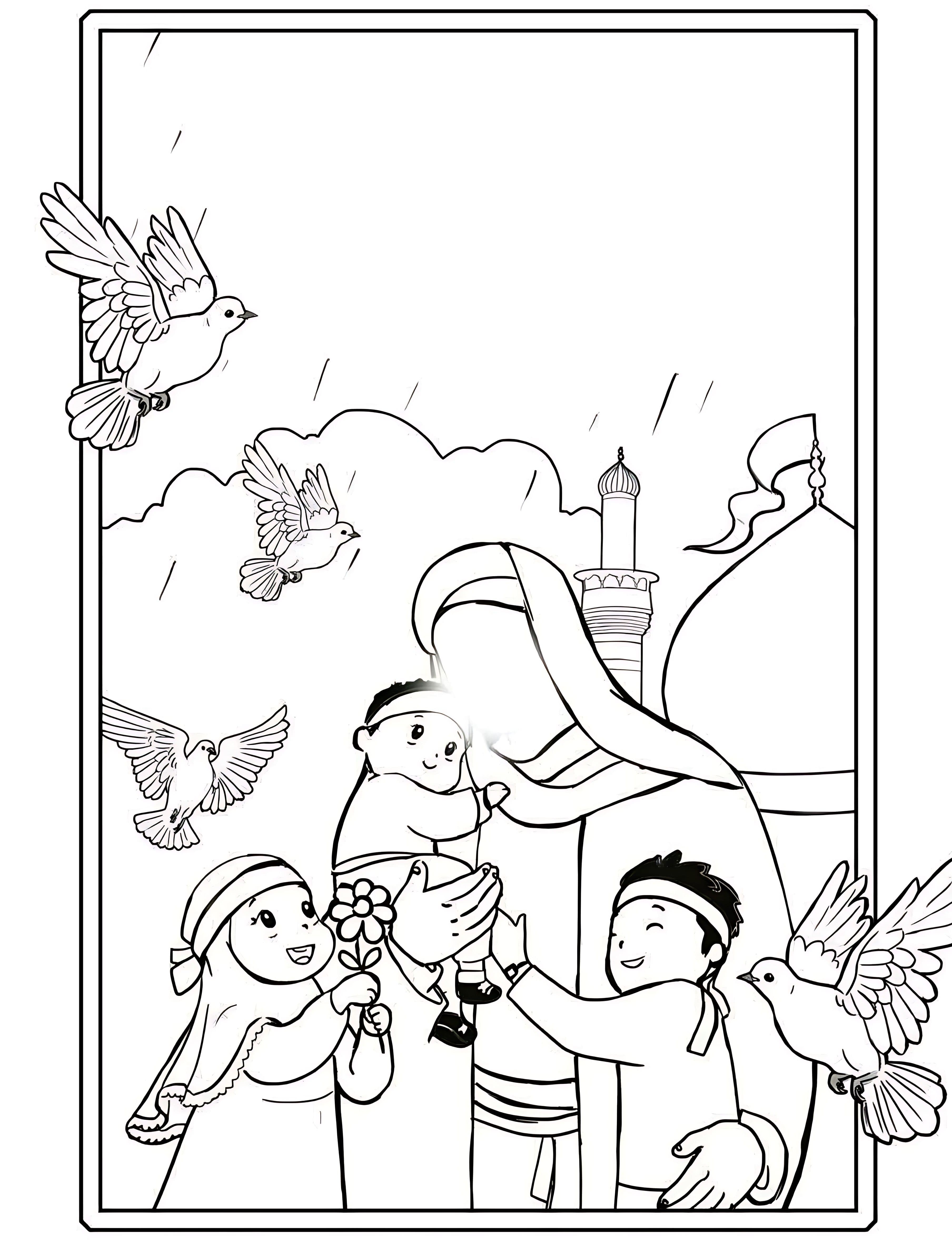 رنگ آمیزی | امام حسین(ع)