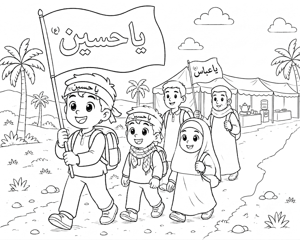 رنگ آمیزی | زیارت اربعین