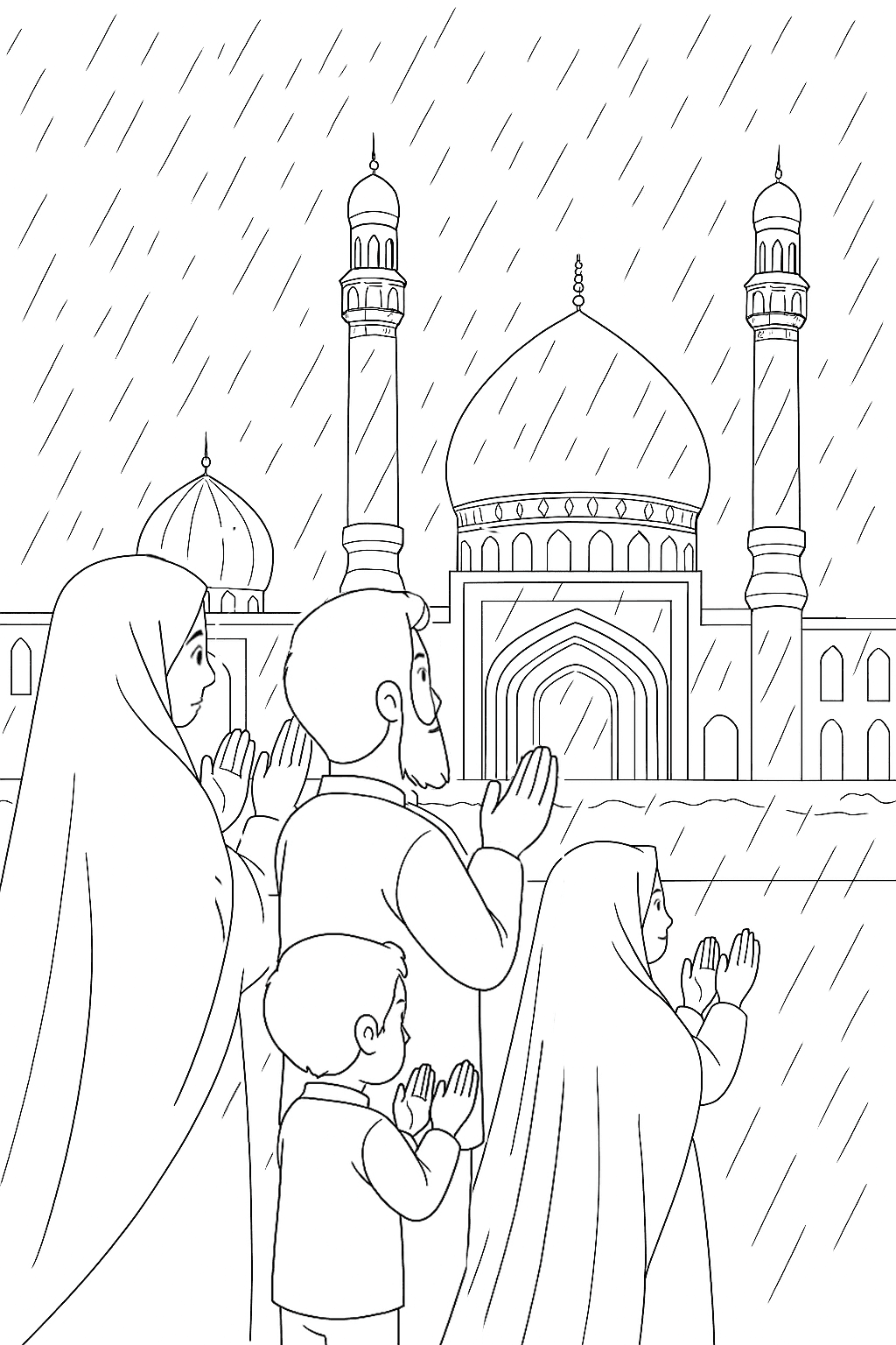 رنگ آمیزی | نماز طلب باران