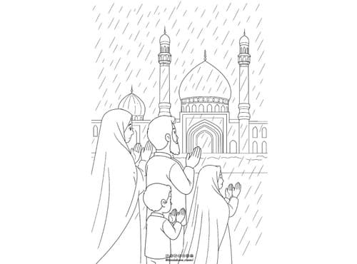 رنگ آمیزی | نماز طلب باران