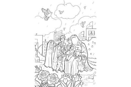 رنگ آمیزی | امام زمان، پدر مهربان