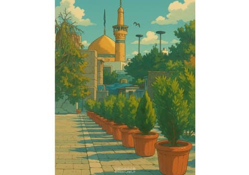 آلبوم | حرم رضوی در نمایی انیمیشنی