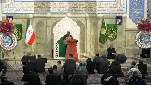 گلشن عشق و امید پسر فاطمه(س) را