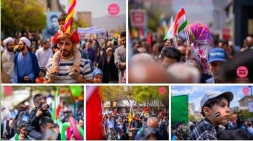 کودکان در راهپیمایی روز قدس