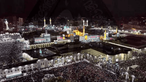 قرآن به سر گرفتن در شب قدر 23 ماه مبارک رمضان