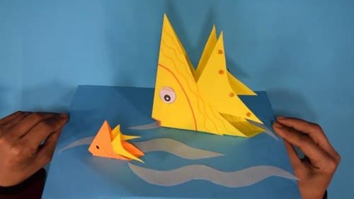 کاردستی | ماهی زرد