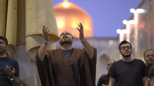  استغاثه قبل نماز مغرب در حرم مطهر