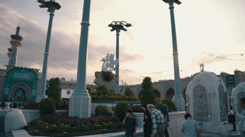 تزیین صحن الغدیر لیوم الغدیر