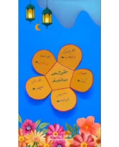 کاردستی | ولادت پیامبر اسلام (ص) و امام جعفر صادق(ع)