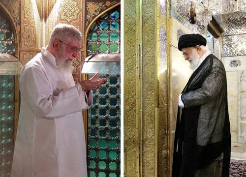 آلبوم | رهبر شهید در حرم مطهر رضوی