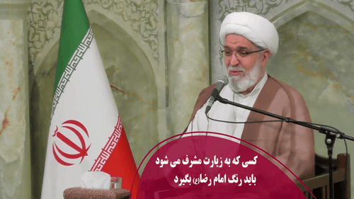 کسی که به زیارت مشرف می شود باید رنگ امام رضا(ع) بگیرد