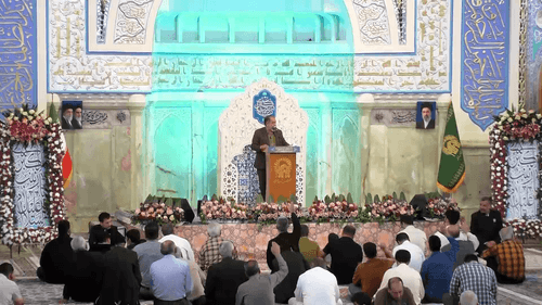 عرض تبریک ملائک بر علی و فاطمه