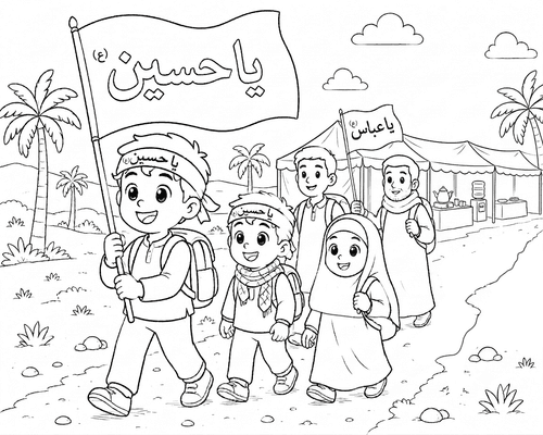 رنگ آمیزی | زیارت اربعین