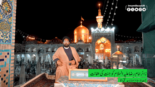 زائر امام رضا علیہ السلام کو جنت کی ضمانت 