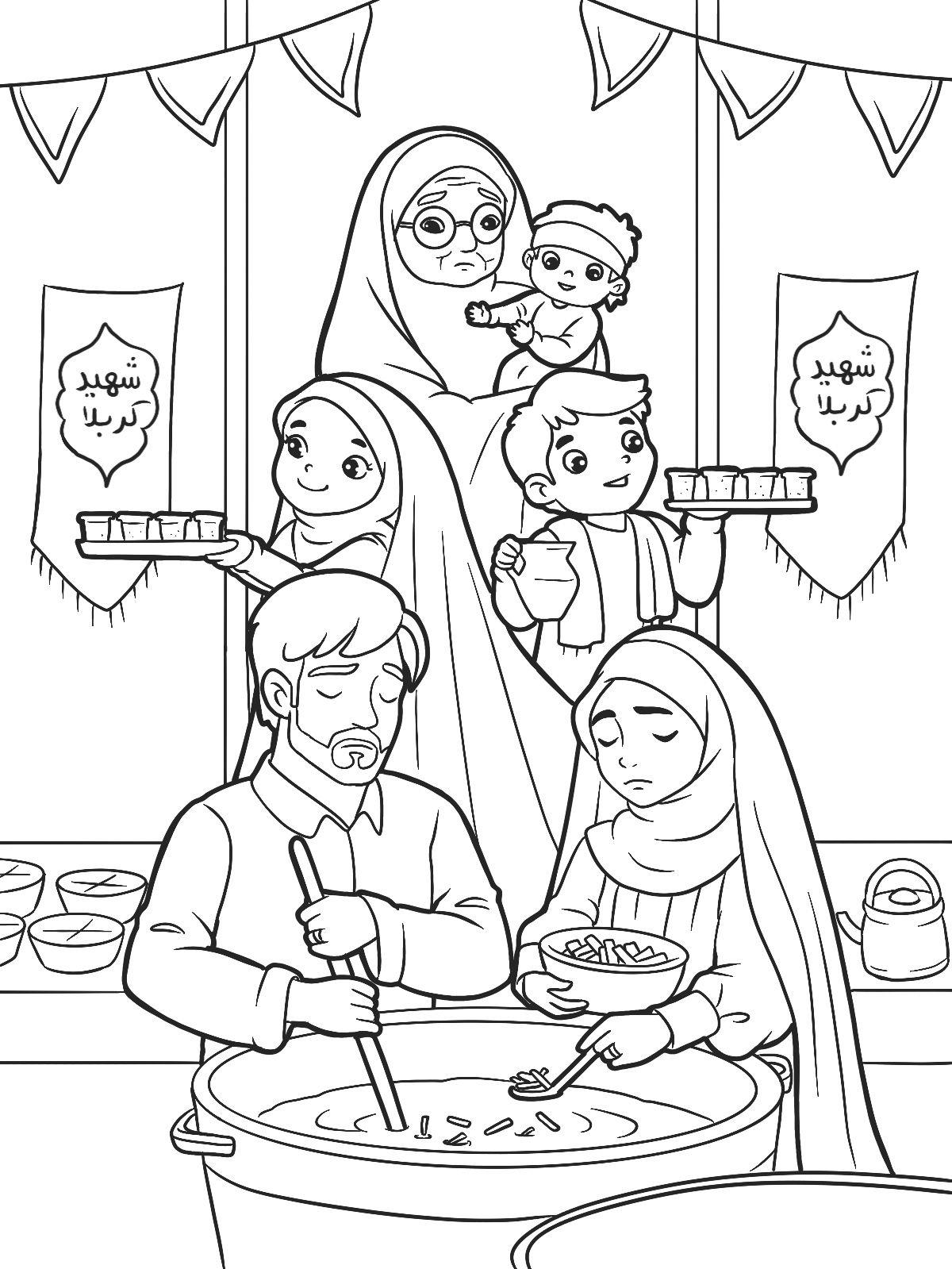 رنگ آمیزی | پختن نذری
