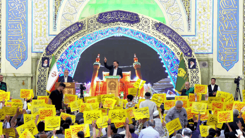 طنین ندای حیدر به گوش می آید 