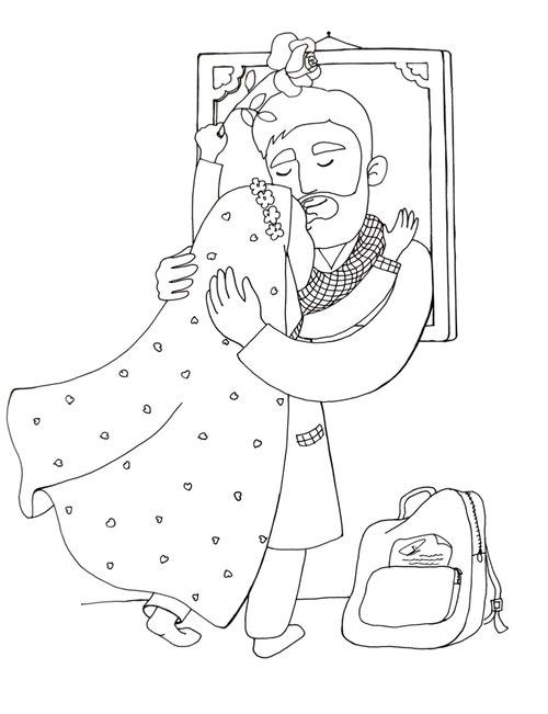 رنگ آمیزی | پدر شهید